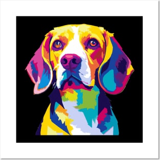 Beagle Pop Art - Dog Lover Gifts Posters and Art